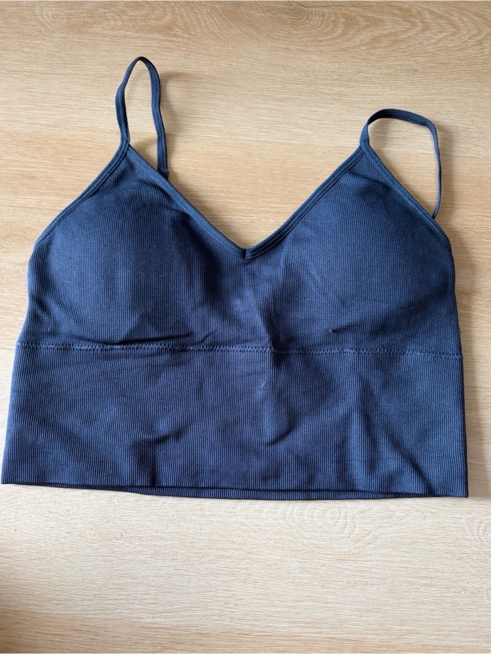 Dynamite Marina Seamless Ribbed Longline Cami Bralette Navy S